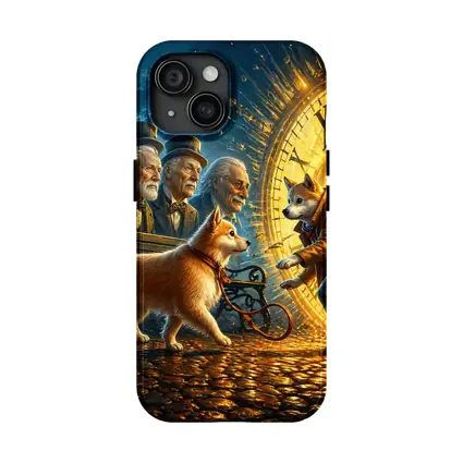 Shiba Inu Dog Giant Clock Fantasy Scene