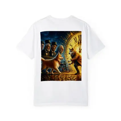 Shiba Inu Dog Giant Clock Fantasy Scene