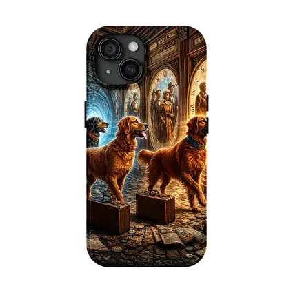 Golden Retrievers Time Travel Steampunk Adventure