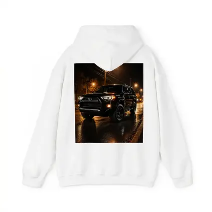 Toyota 4Runner Black SUV Rainy Night Street