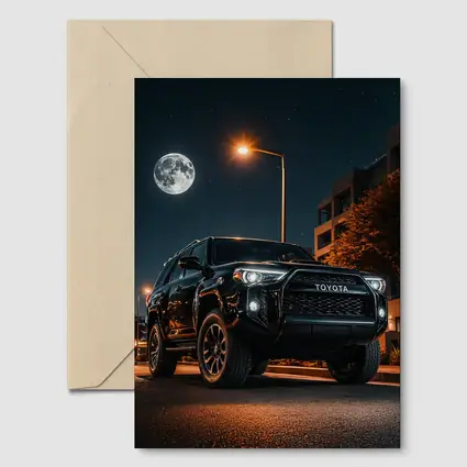 Toyota 4Runner Black SUV Night Moon