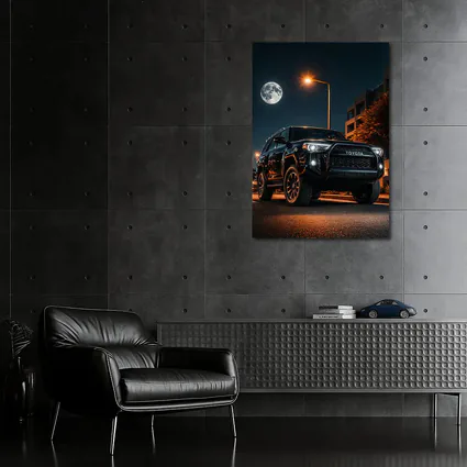 Toyota 4Runner Black SUV Night Moon
