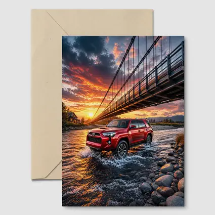 Toyota 4Runner Red River Crossing Sunset