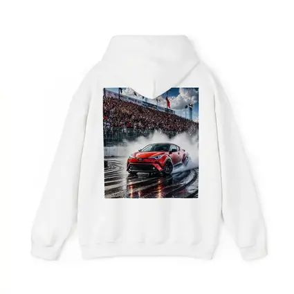 Toyota C-HR Drifting Wet Track Crowd
