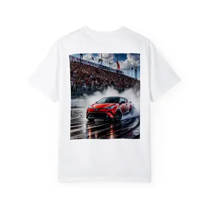 Toyota C-HR Drifting Wet Track Crowd