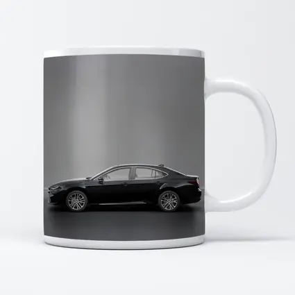 Toyota Camry Black Sedan Gray Studio Background