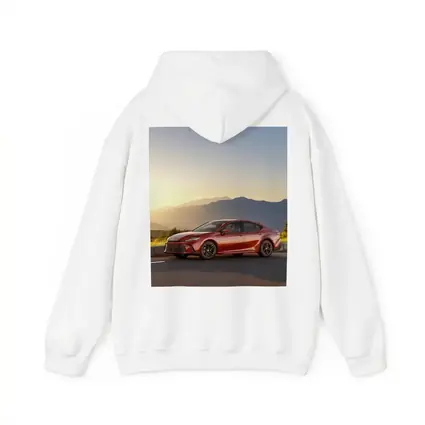 Toyota Camry Red Sedan Mountain Sunset