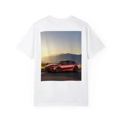 Toyota Camry Red Sedan Mountain Sunset