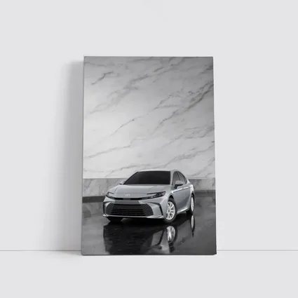 Toyota Camry Silver Sedan Marble Wall