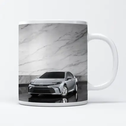Toyota Camry Silver Sedan Marble Wall