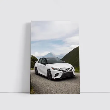Toyota Camry White Mountain Road Scene