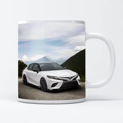 Toyota Camry White Mountain Road Scene