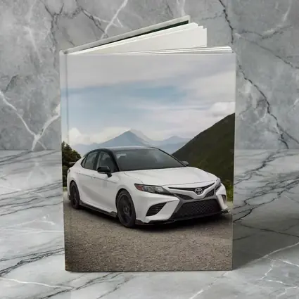 Toyota Camry White Mountain Road Scene