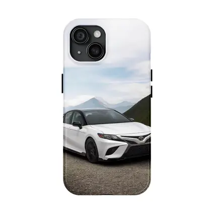 Toyota Camry White Mountain Road Scene