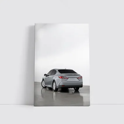 Toyota Camry Silver Sedan Studio Shot