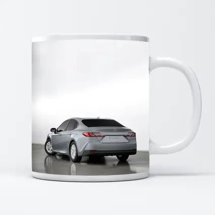 Toyota Camry Silver Sedan Studio Shot