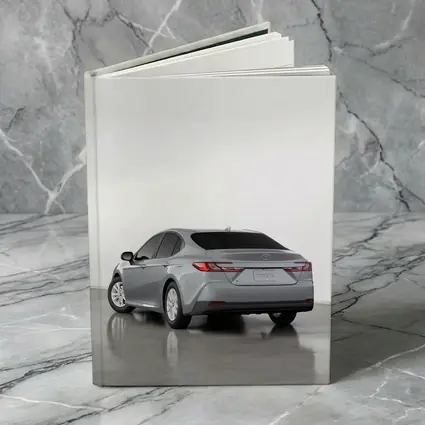 Toyota Camry Silver Sedan Studio Shot