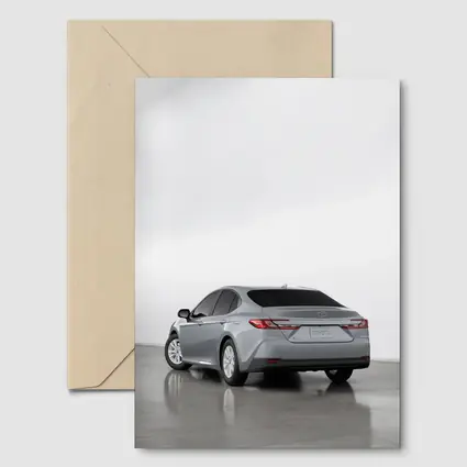 Toyota Camry Silver Sedan Studio Shot