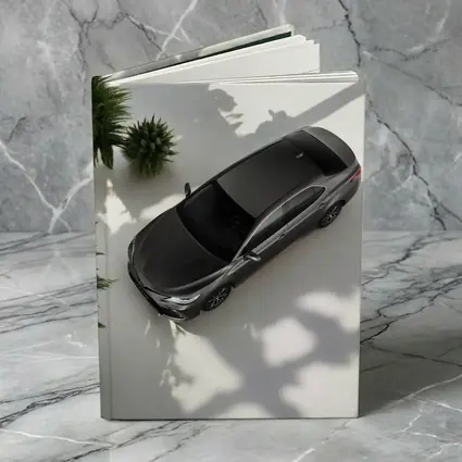 Toyota Camry Gray Sedan Overhead Studio Shot