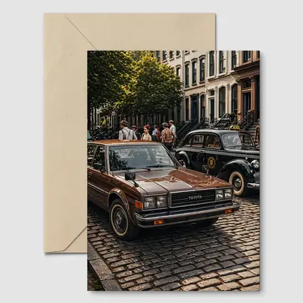 Toyota Cressida Classic Car Cobblestone Street
