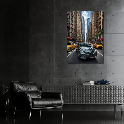 Toyota Camry Cruising New York City Streets