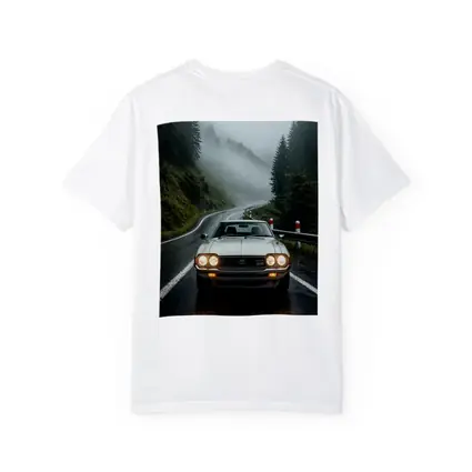 Toyota Celica Classic Car Foggy Mountain Road