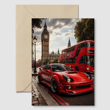 Toyota Celica Red Sports Car London