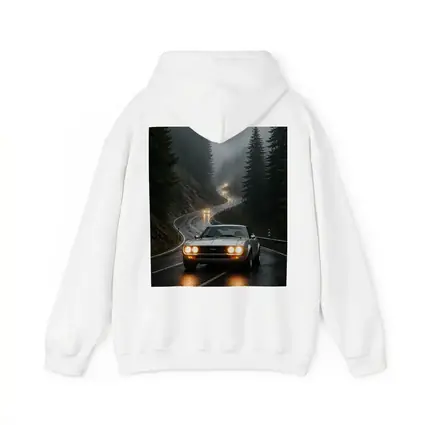 Toyota Celica on Foggy Mountain Road