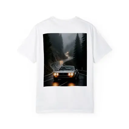 Toyota Celica on Foggy Mountain Road