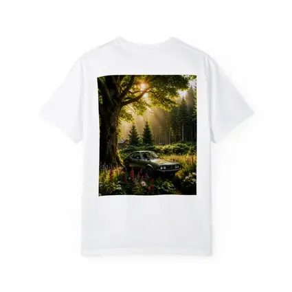 Toyota Celica Parked in Sunlit Forest