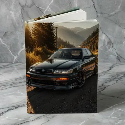Toyota Chaser Sport Parked Mountain Sunset Road