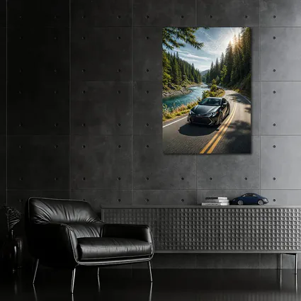 Toyota Corolla Black Forest River Road Drive