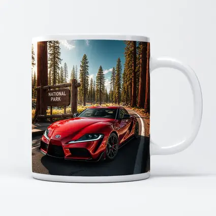 Toyota GR Supra Red at National Park