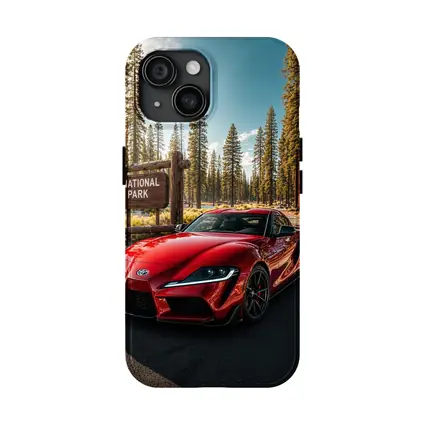Toyota GR Supra Red at National Park