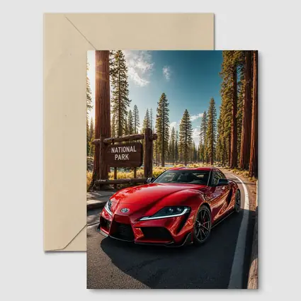 Toyota GR Supra Red at National Park