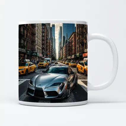 Toyota GR Supra Silver New York Street