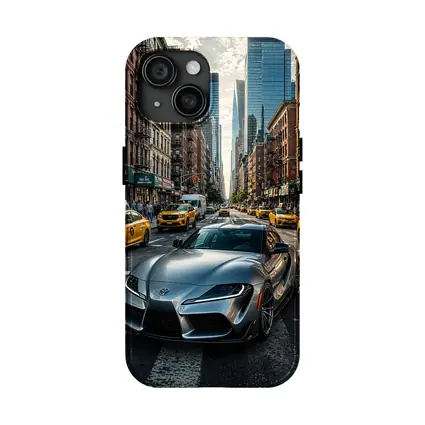 Toyota GR Supra Silver New York Street
