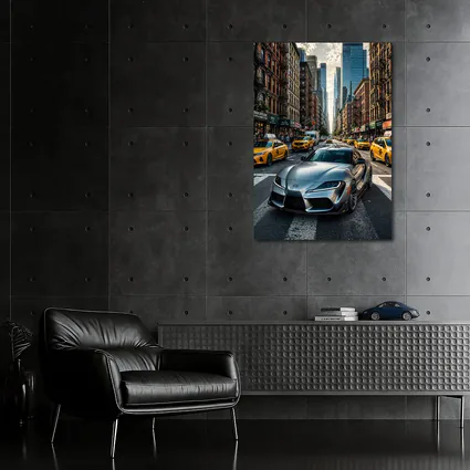 Toyota GR Supra Silver New York Street