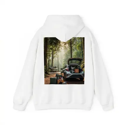 Toyota GR Yaris Parked Forest Picnic Setting