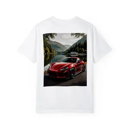Toyota GT86 Red Coupe By Mountain Lake