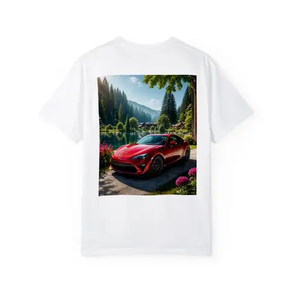 Toyota GT86 Red Coupe By Lake