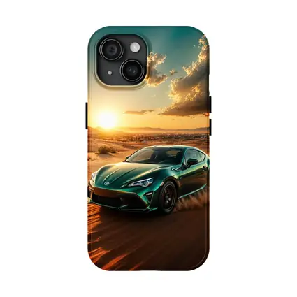 Toyota GT86 Tearing Through Desert Dunes Sunset