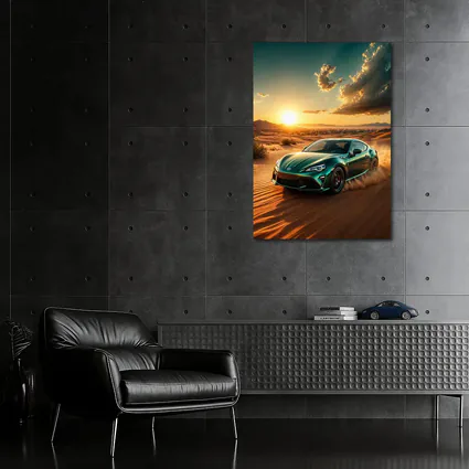 Toyota GT86 Tearing Through Desert Dunes Sunset