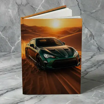 Toyota GT86 Green Coupe Desert Sunset