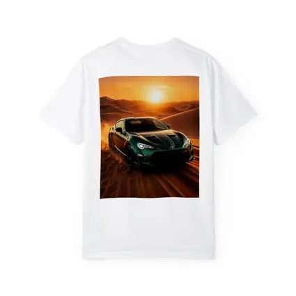Toyota GT86 Green Coupe Desert Sunset