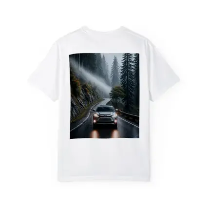 Toyota Highlander SUV Rainy Forest Road