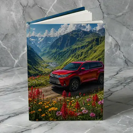 Toyota Highlander Red SUV Mountain Valley