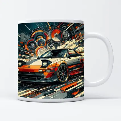Toyota MR2 Abstract Geometric Art Print