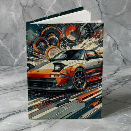 Toyota MR2 Abstract Geometric Art Print