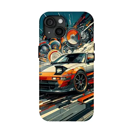 Toyota MR2 Abstract Geometric Art Print